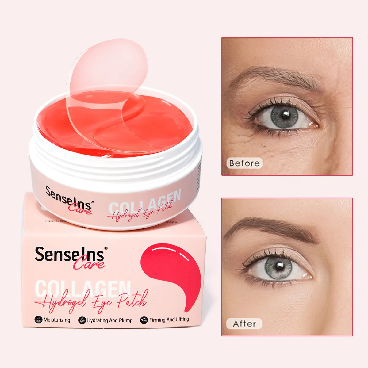 Collagen Hydrogel Eye Patches — 60 Pieces (One-Month Jar) 3